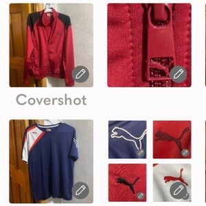 Puma Fleece-lined Jacket XL+Polo Shirt sz L